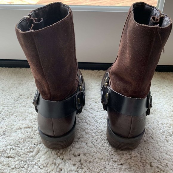 Franco Sarto Women's Leather Ankle Boots - Picture 2 of 4